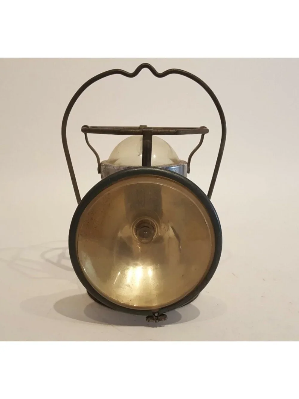 Vintage Delta Powerlight Double Clear Globe Railroad Lantern Train Lamp Light
